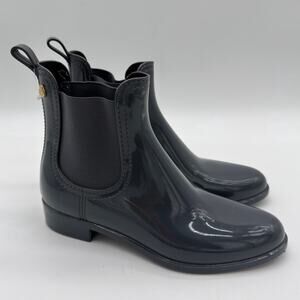 Lemon Jelly Comfy Metal Grey Vegan Rubber Edgy Ankle Boots Rain 40 US 10